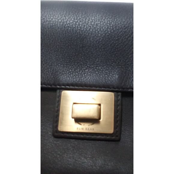 Elie Saab Crossbody Purse Claudine xs Dark Brown Perfect Condition 8x6" - Picture 3 of 6